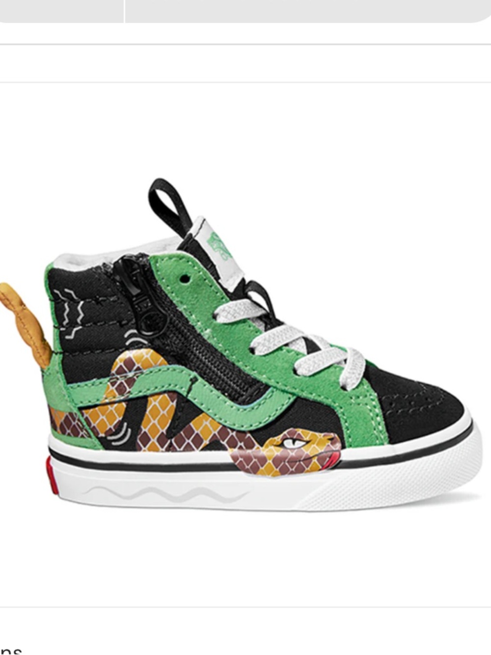 Vans Toddler Sk8-Hi Reissue Side Zip Snake sneakers